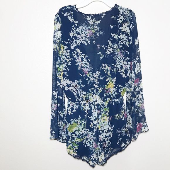 Cotton Candy Floral Romper - Picture 2 of 8